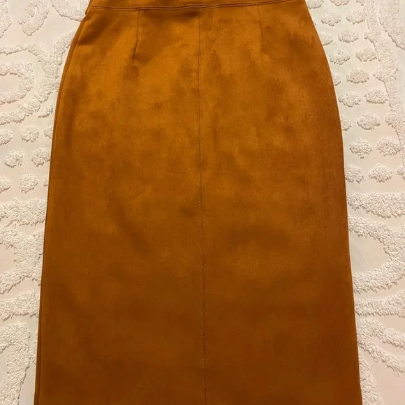 Marc New York Faux Suede Pencil Skirt Size XS - Picture 5 of 6